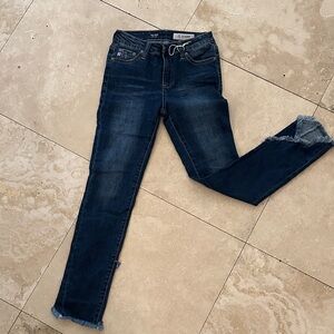 AG Adriano Goldschmied Dark Wash Skinny Jeans - The Jessa